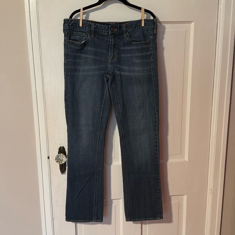 J Crew Women's Stretch Matchstick Denim Blue Jeans Size 30 S